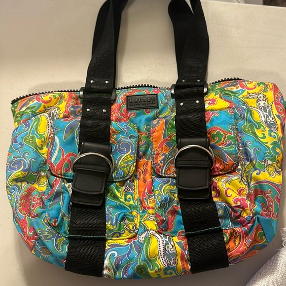 Ralph Lauren Handbags - RALPH LAUREN PAISLEY NYLON HANDBAG